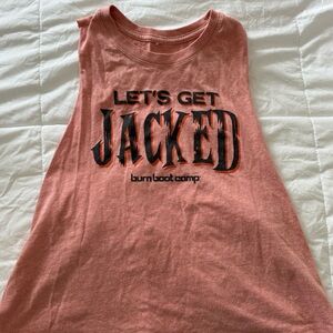 LET'S GET JACKED Burn Boot Camp Muscle Tank